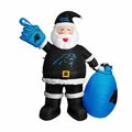 Logo Brands Carolina Panthers Inflatable Santa 605-100-S